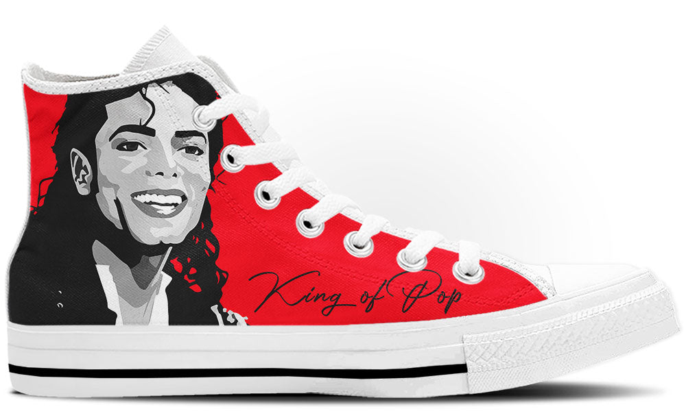 Custom_Kiks_Michael Jackson High-Top Sneakers – Iconic Footwear for True MJ Fans