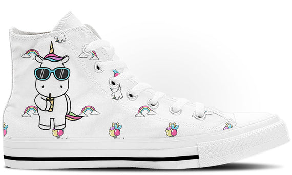 Unicorn Doodle High Tops